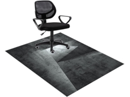 Tapete Protetor Cadeira Gamer Antiderrapante 80 X 100 Cm Piso Parquet Escritório, Gamer, Piso, Colocar