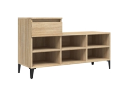 Shoe Cabinet, Shoe Cabinets Vidaxl Marrom Madeira Processada (n/a)