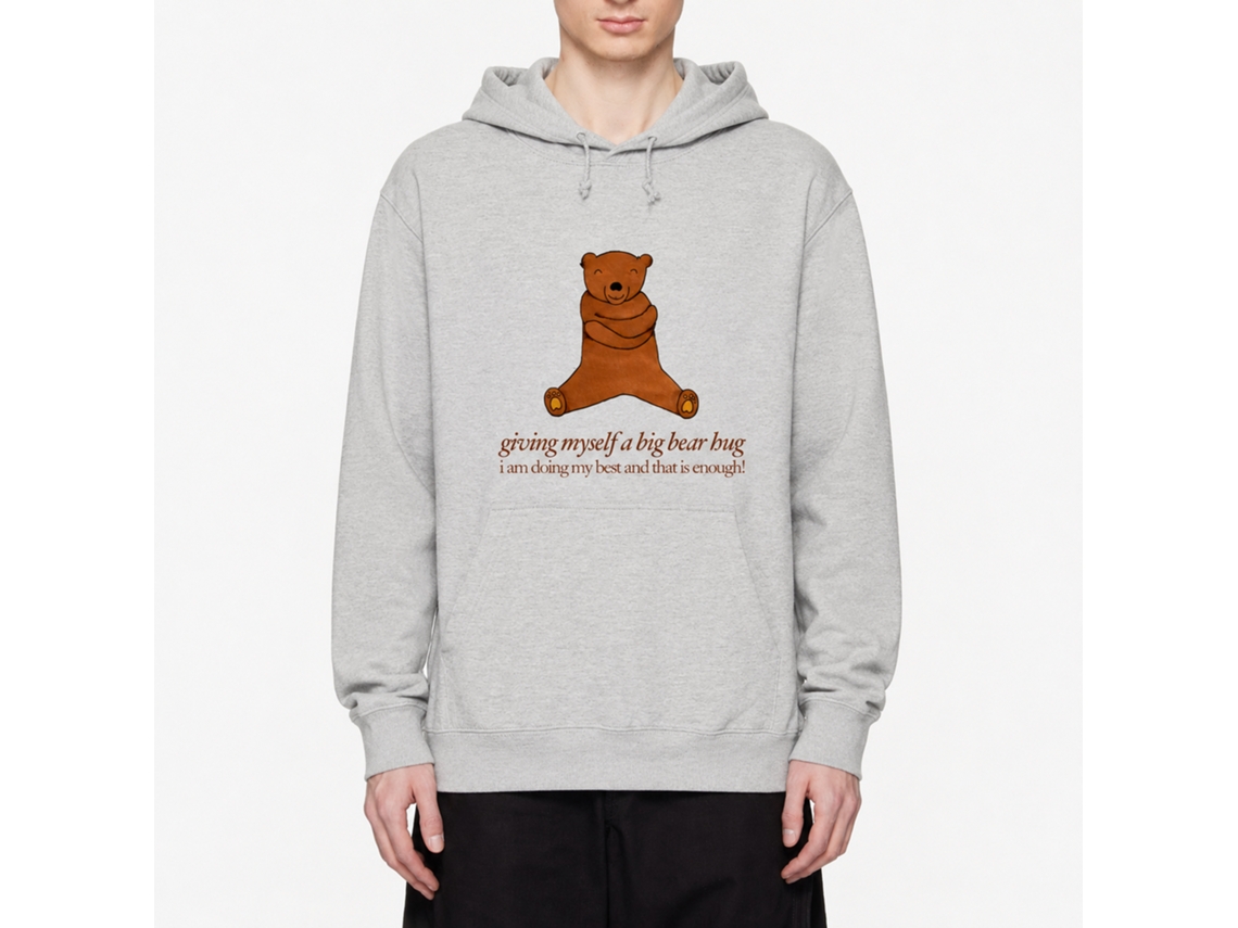 Rockinstone Giving Myself A Bear Hug Hoodie Unique Designer Style