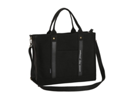 Bolsa AQUAFORGE Transversal de Lona, Tote, Zíper, Bolsos, Preta