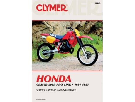 Livro Honda CR250R-500R Pro-Link Motorcycle Service Repair Manual de Penton Staff (Inglês)