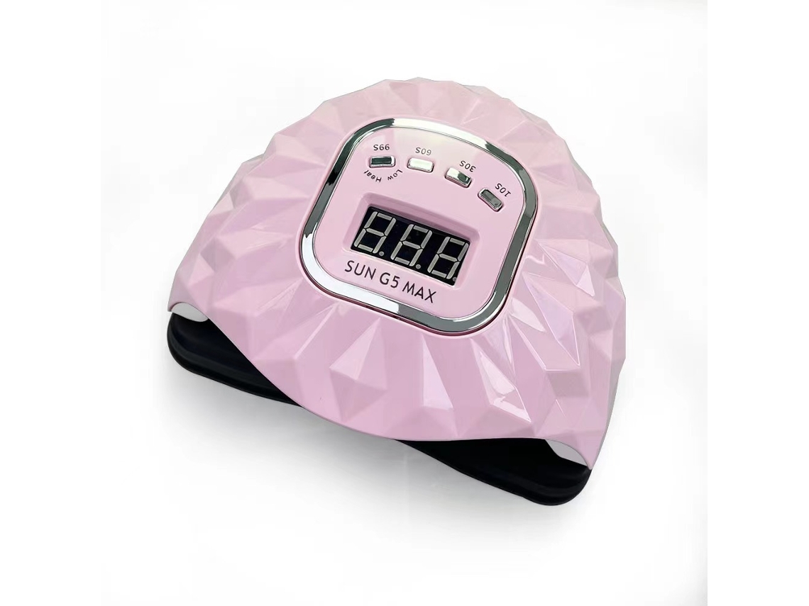 Secador De Unhas Com 45 Lâmpadas Uv/led, Temporizador De 4 Velocidades E Função De Secagem Em Gel, Cor Rosa