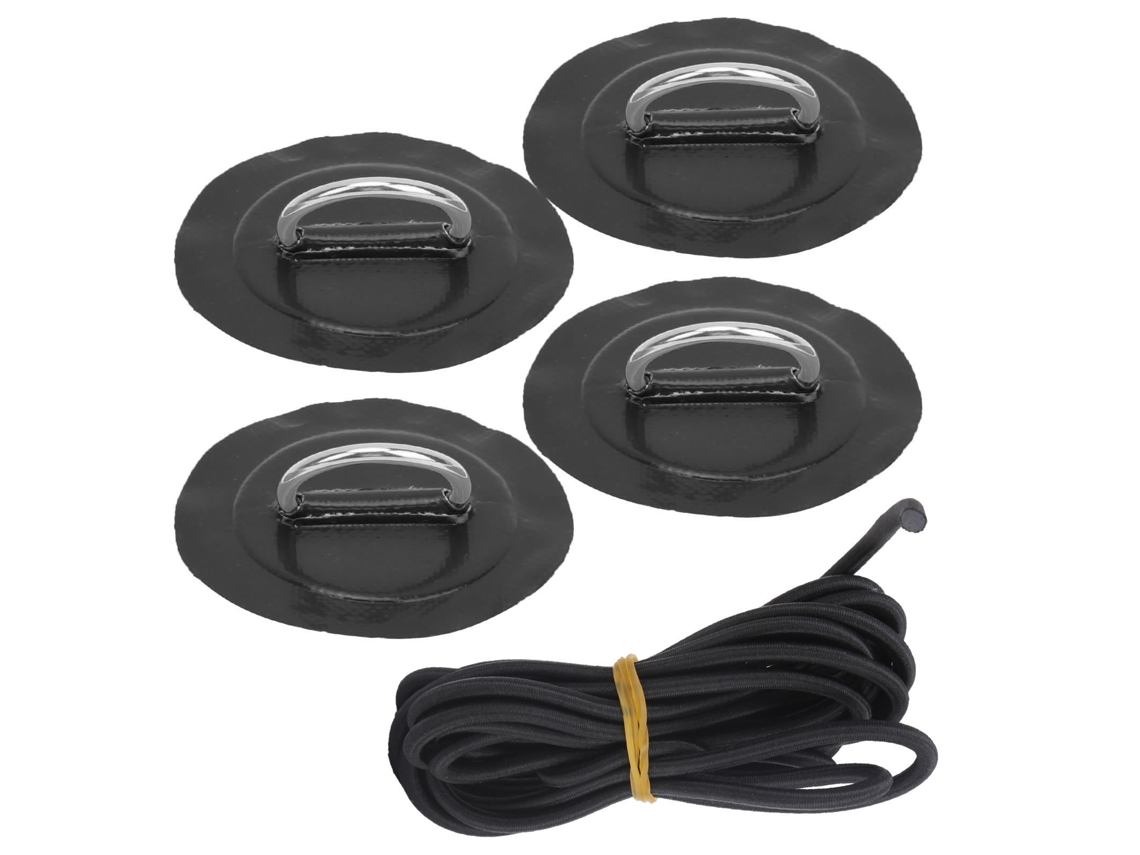 Tiras Elásticas Com Fivela, 4 Unidades, Preto, Resistente