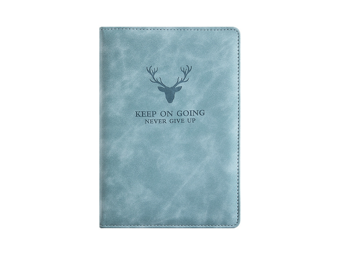 Caderno Clássico Com Linhas - Capa Dura, 21x14,5 Cm, 360 Páginas, Tamanho Perfeito (a5 Azul Claro)-aquaforge
