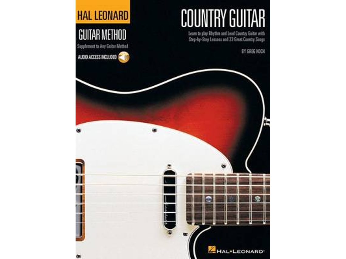 Livro hal leonard country guitar method de greg koch (inglês)