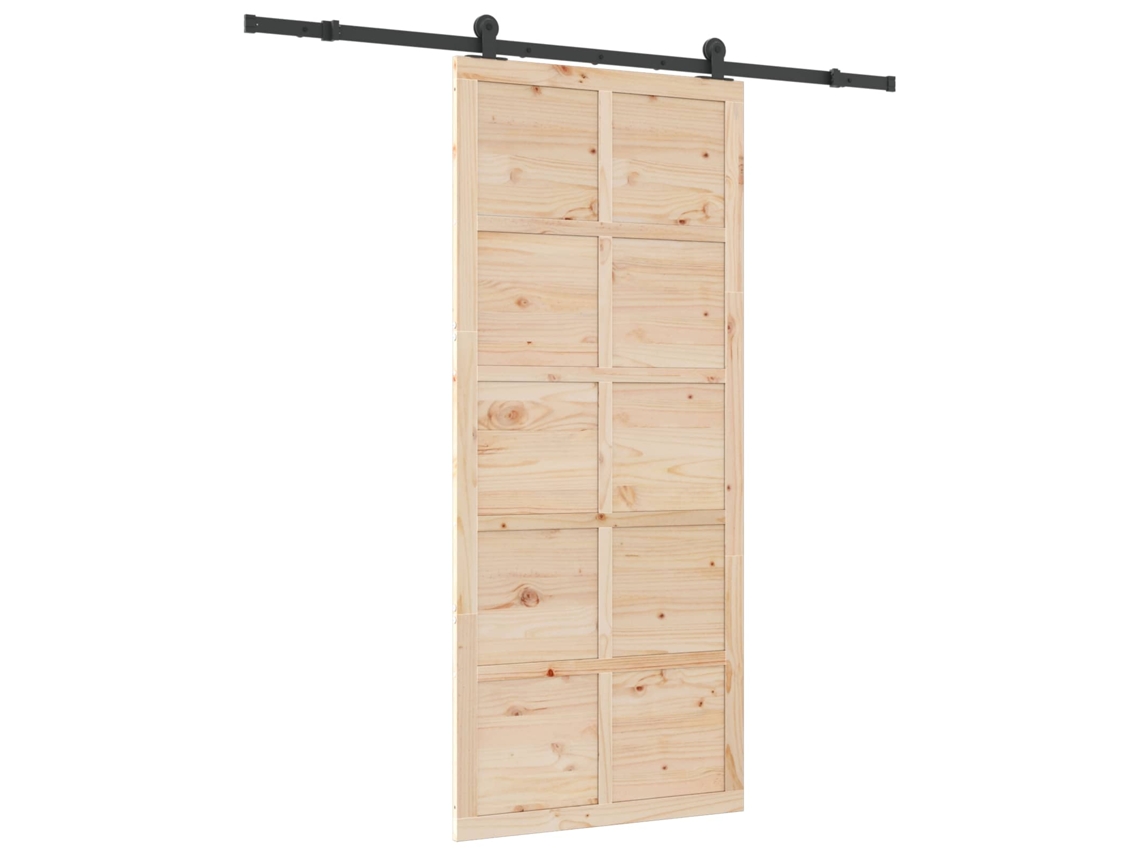 Porta Deslizante Natural 90x208 Cm Madeira de Pinho MAISON EXCLUSIVE