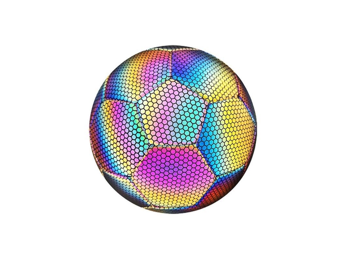 Pelota De Fútbol Reflectiva Luminosa Tamaño 4 Y 5 Para Niños Y Adultos Con Bomba De Aire Y Bolsa De Transporte 4 Negro