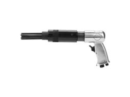 Ferramenta pneumática de agulha de 19 polegadas para remoção de ferrugem, tinta, escória e corrosão com cabo tipo pistola.