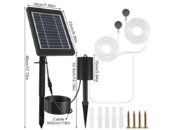 Bomba D'água Solar Para Jardim (irrigar Piscina, Abastecer Aquário)