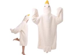 Moletom Oversized com Capuz, Pijama Estampa Animal, Aconchegante e Macio S/MARCA