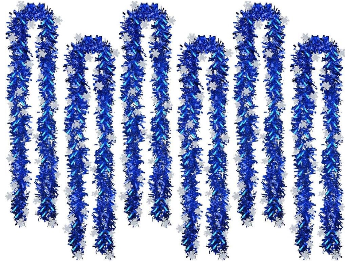 Enfeites Metálicos Brilhantes Para Árvore De Natal, Guirlanda Torcida Com Glitter, Universal Para Ocasiões Especiais, Cortável No Comprimento Desejado