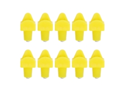 Bebedouros Automáticos Primerox de Bico, para Galinhas, Plástico, Amarelo, Economia de Água, 10 peças
