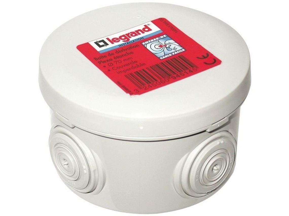 Caixa De Junção Impermeável Plexo Legrand Diâmetro 70 Mm Cinza
