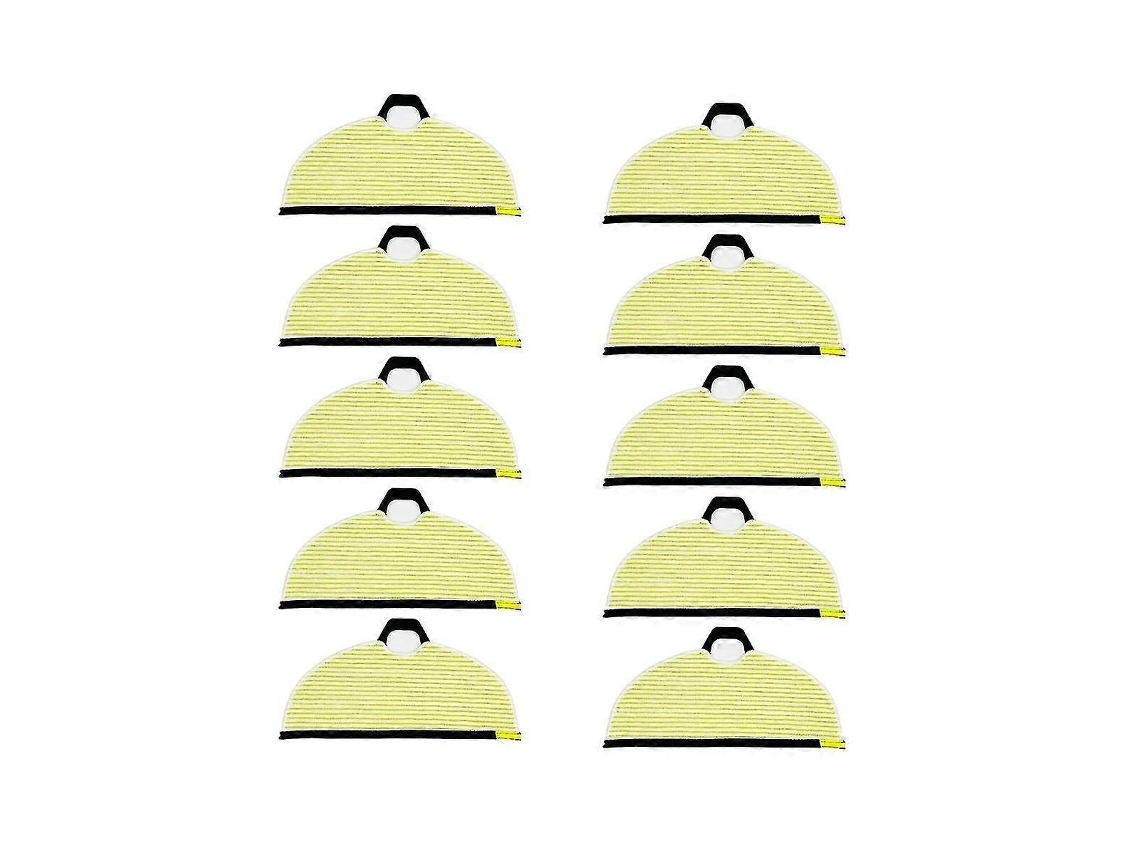 For Ai Vacmop Robot Vacuum, Model Numbers Rv2610wa Aiultra Microfiber Mopping Pads-10pack, Yellow/g_glo