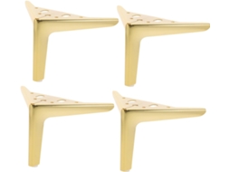 Popetpop Conjunto De 4 Pés Metal Reforçados Para Móveis, Substituição De Pés Para Armários, Sofás E Mesas De Cabeceira