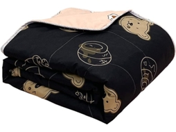 Colcha Reversível Acolchoada Fansu Capa de Cama com Estampa Ar Condicionado Conjunto Roupa para Sofá 200x230cm