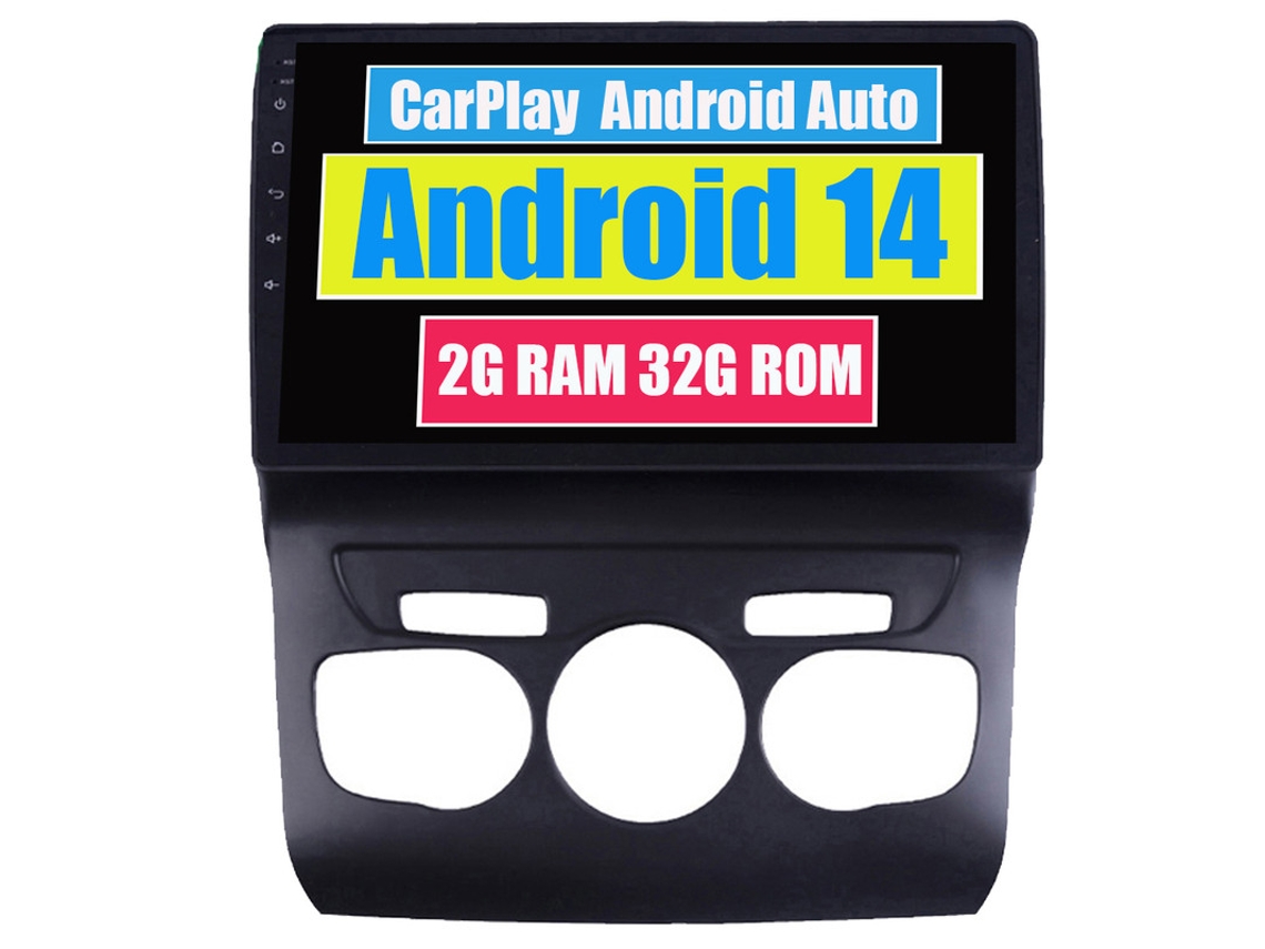 Autorrádio Multimédia Carplay ROVERONE para Citroen C4 2 B7 2013 2016 Android Carro Rádio Bluetooth Gps Navegação