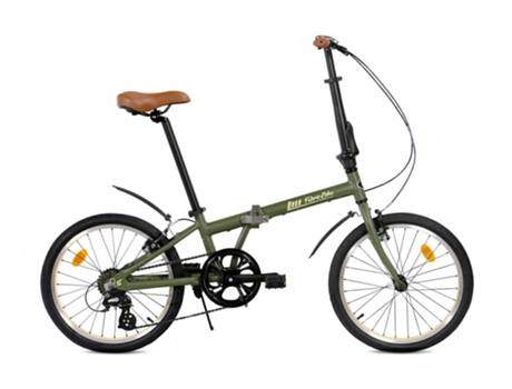 FABRICBIKE Folding Bicicleta Dobrável 20 Cayman Green 7V Guarda-Lamas