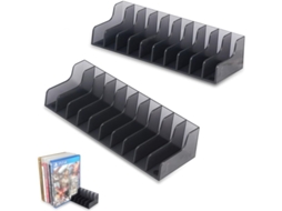 2026 2 Unidades Estante para Discos, Suporte Grande para Caixas de Jogos Ps4/slim/pro, 20 Caixas