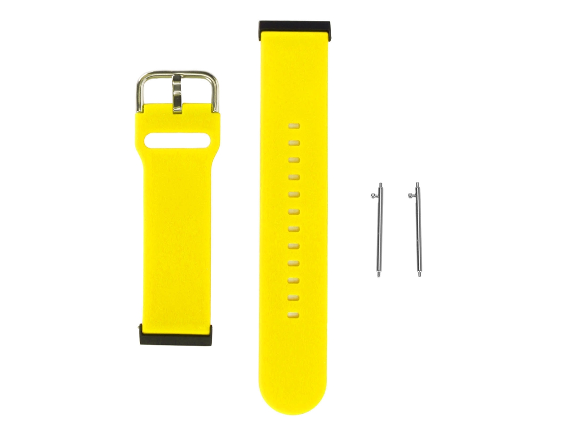 Cinto Relógio Inteligente Silicone Ajustável Suunto7 Amarelo
