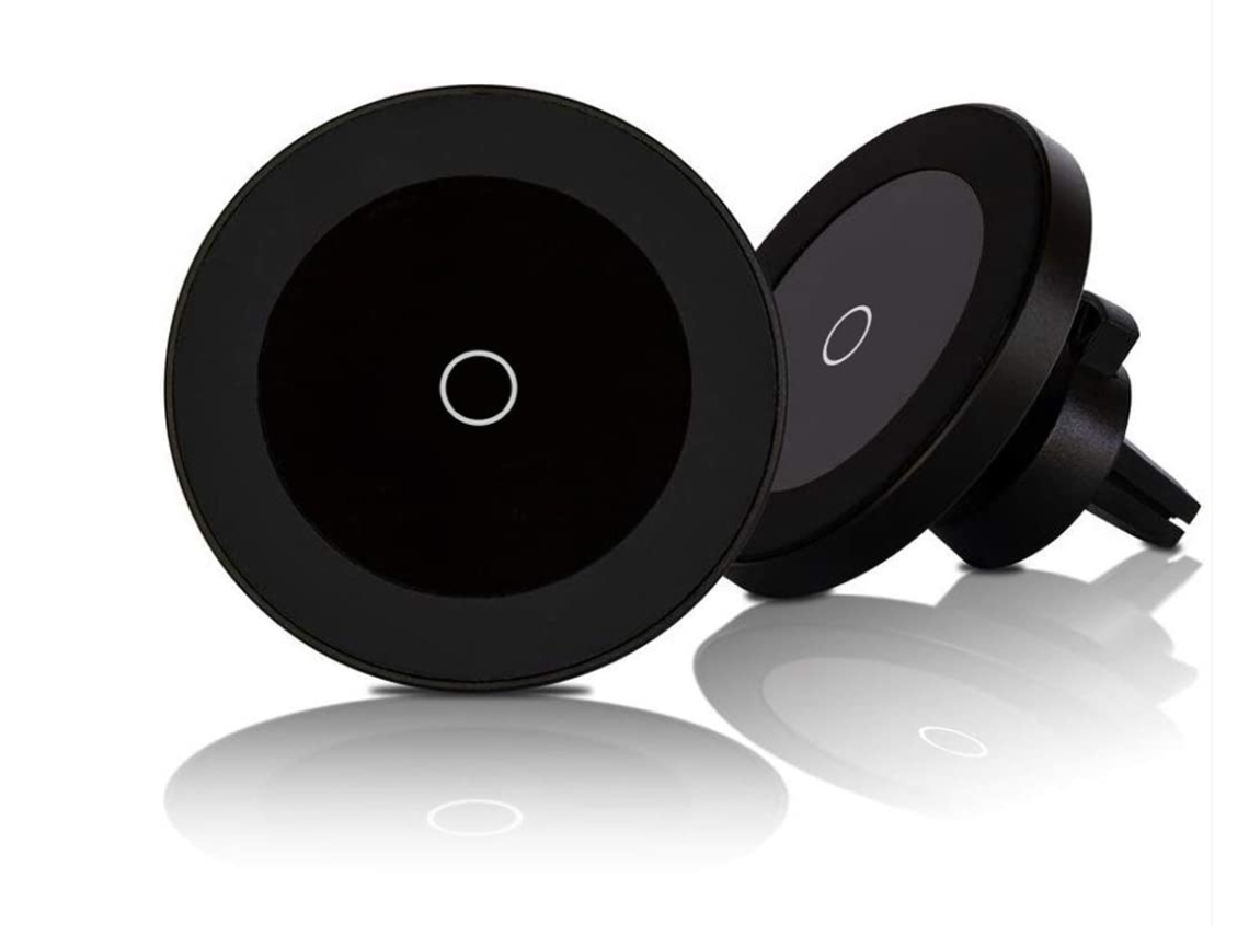 Carregador Sem Bordo Adsorção Power Carregamento Rápido Circular YIZHOOD Magnética Preto