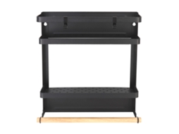 Prateleira magnética plegável multifuncional para geladeira, armazenamento, hanging rack preto S/MARCA