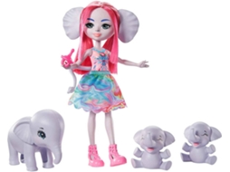 Boneca MATTEL Enchantimals Esmeralda Elephant e Familia  (Idade Mínima: 3 anos)