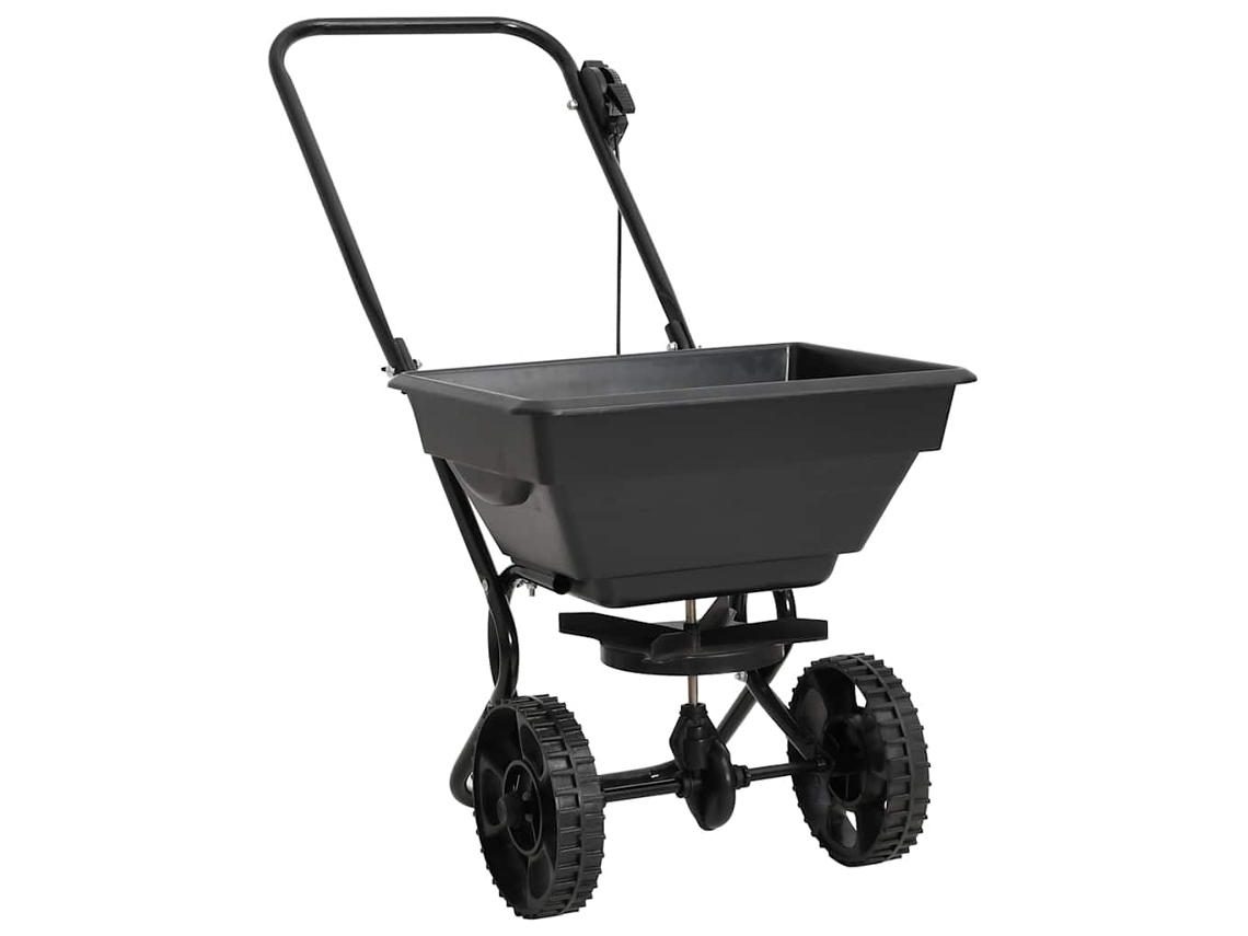 Vidaxl Carrinho De Mão Distribuidor De Sal Pvc E Aço 80x46x75 Cm 15 L