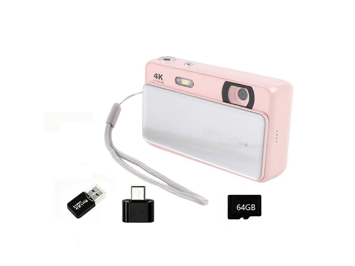 Câmara Digital Compacta Com Ecrã Ips De 2,8 Polegadas, Autofoco E Zoom 16x, 64 Gb