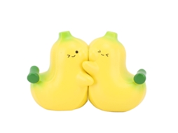 Suporte para Livros Banana Hugging 2 Peças Resina Cartoon Mesa/estação de Trabalho