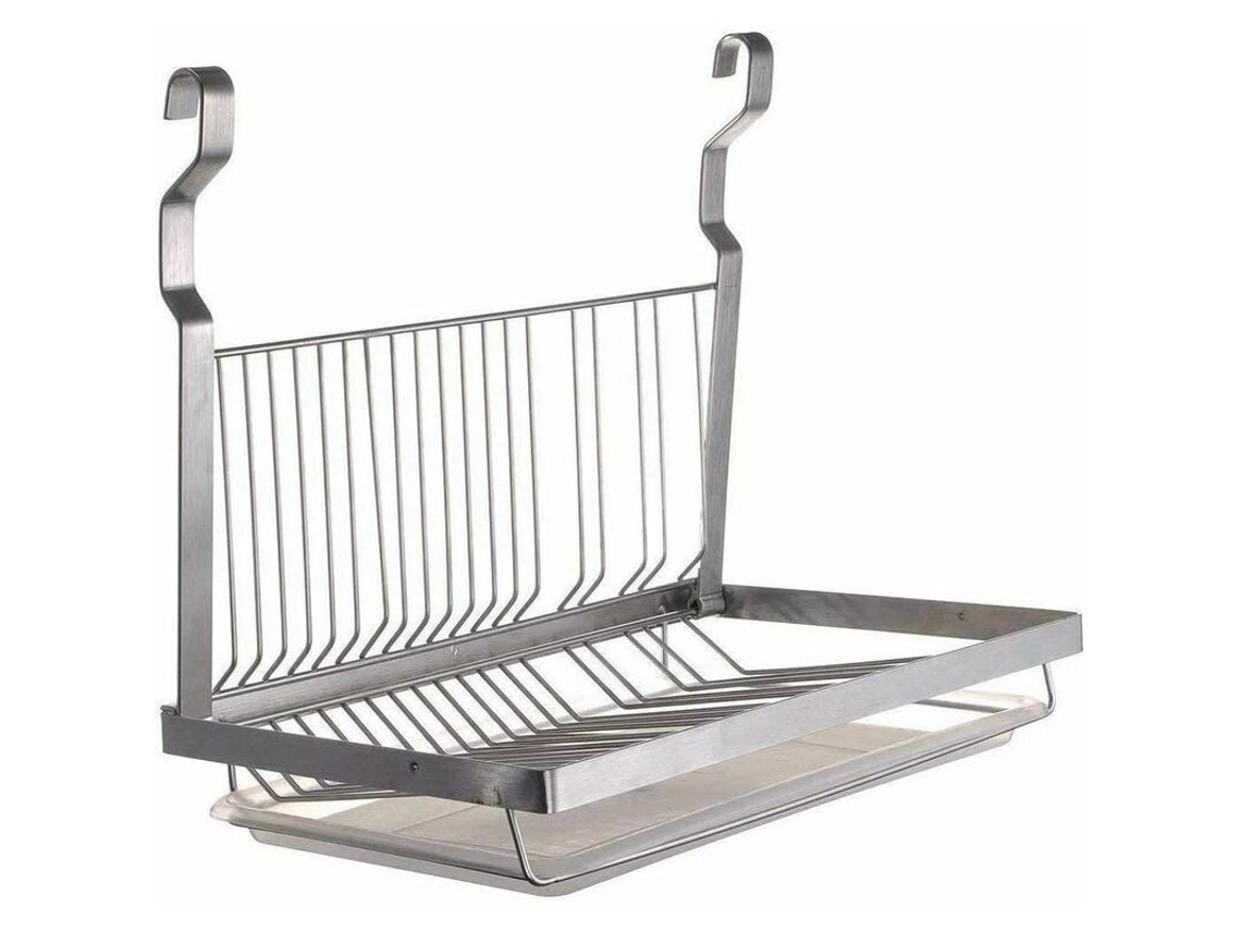 MEOIRUERY Escorredor De Pratos Em Aço Inox, Design Compacto Com Superfície À Prova Dágua E Opção De Montagem Em Parede, Acabamento Cromado Para Cozinhas