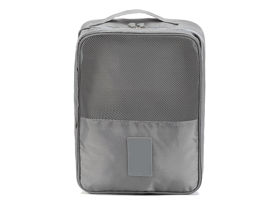 Saco de sapatos para viagem com 3 compartimentos duplo camada zipper prova de água Oxford S/MARCA