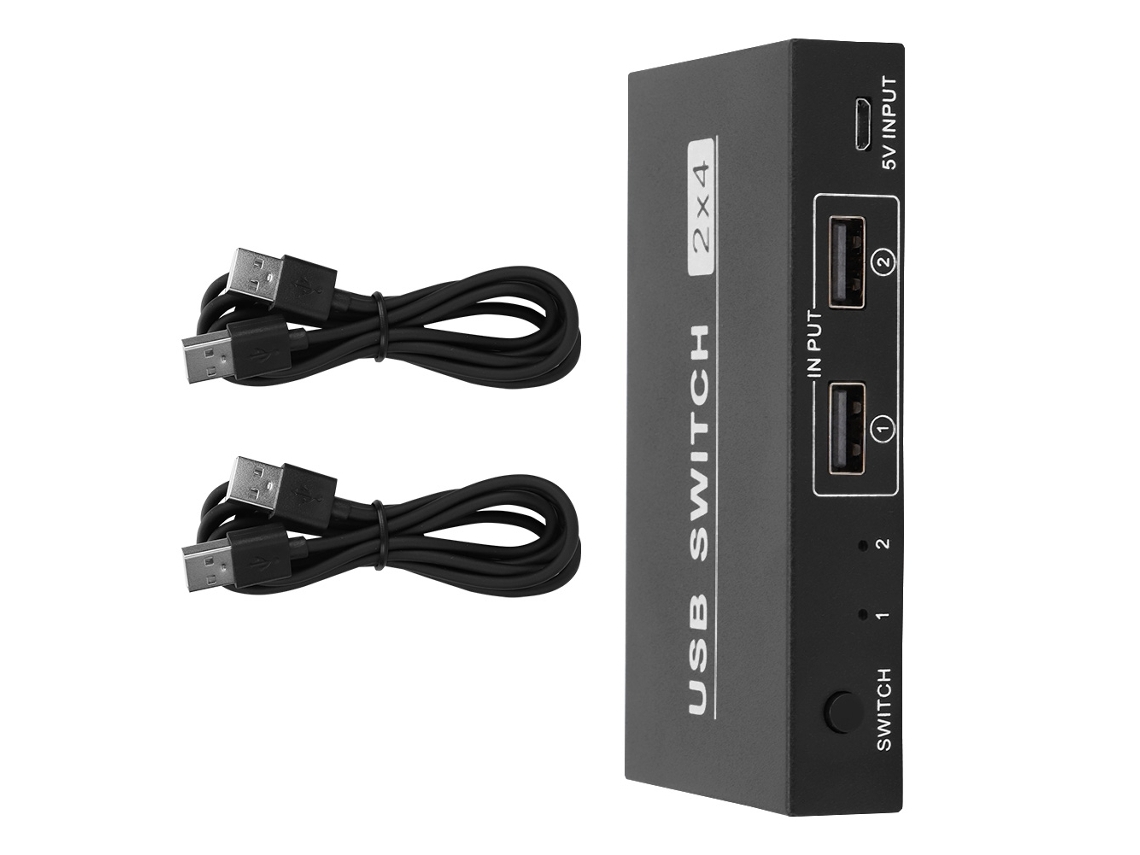 Switch Usb LAXISCREED 2 Entradas 4 Saídas