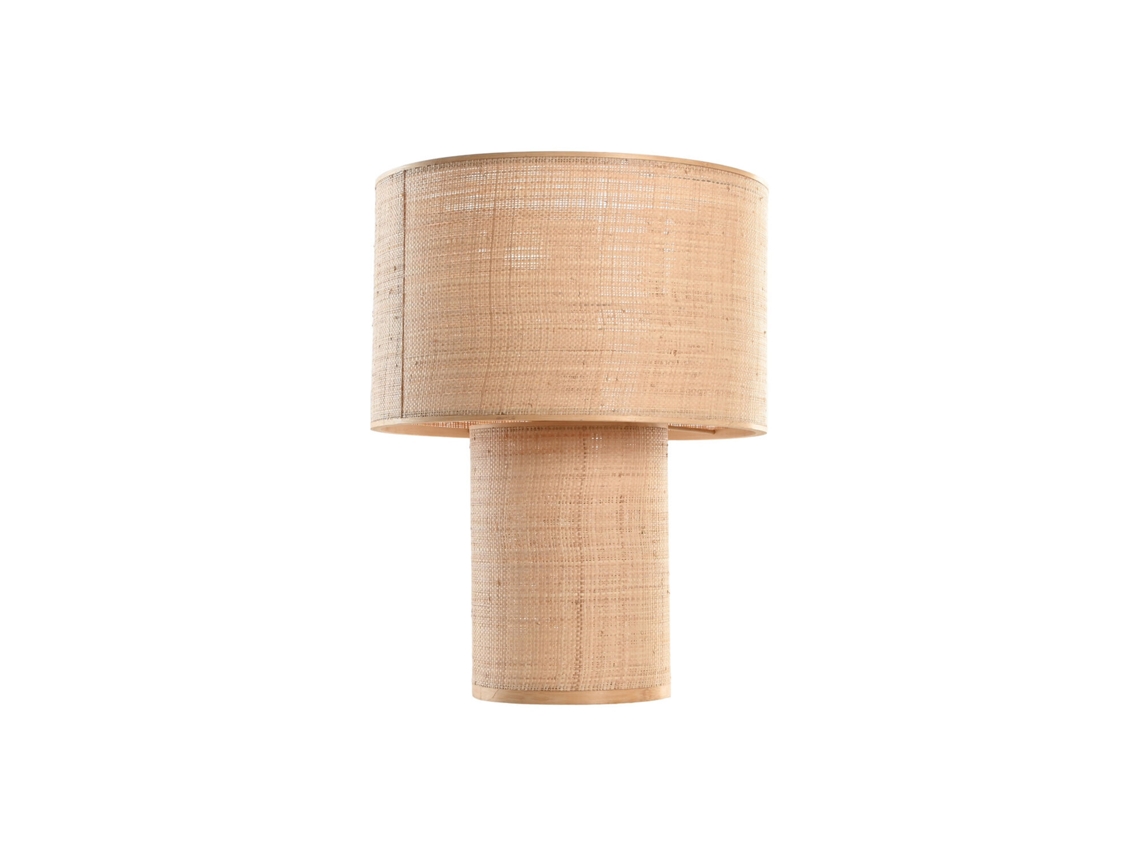 Abajur de Mesa em Bambu Natural Marrom, 42x42x55cm ALEXANDRA HOUSE LIVING