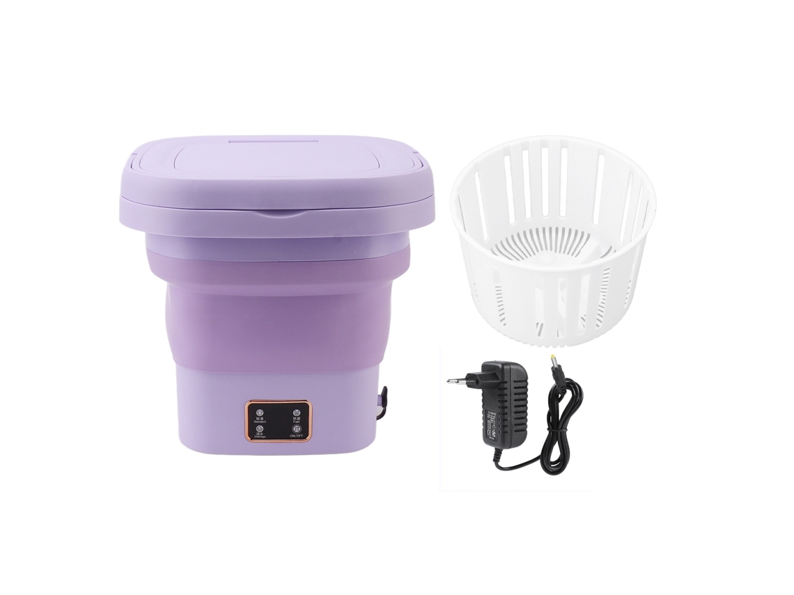 Laxiscreed Roupa Compacta: Máquina De Lavar Mini Plegável Com Funções De Lavagem E Secagem