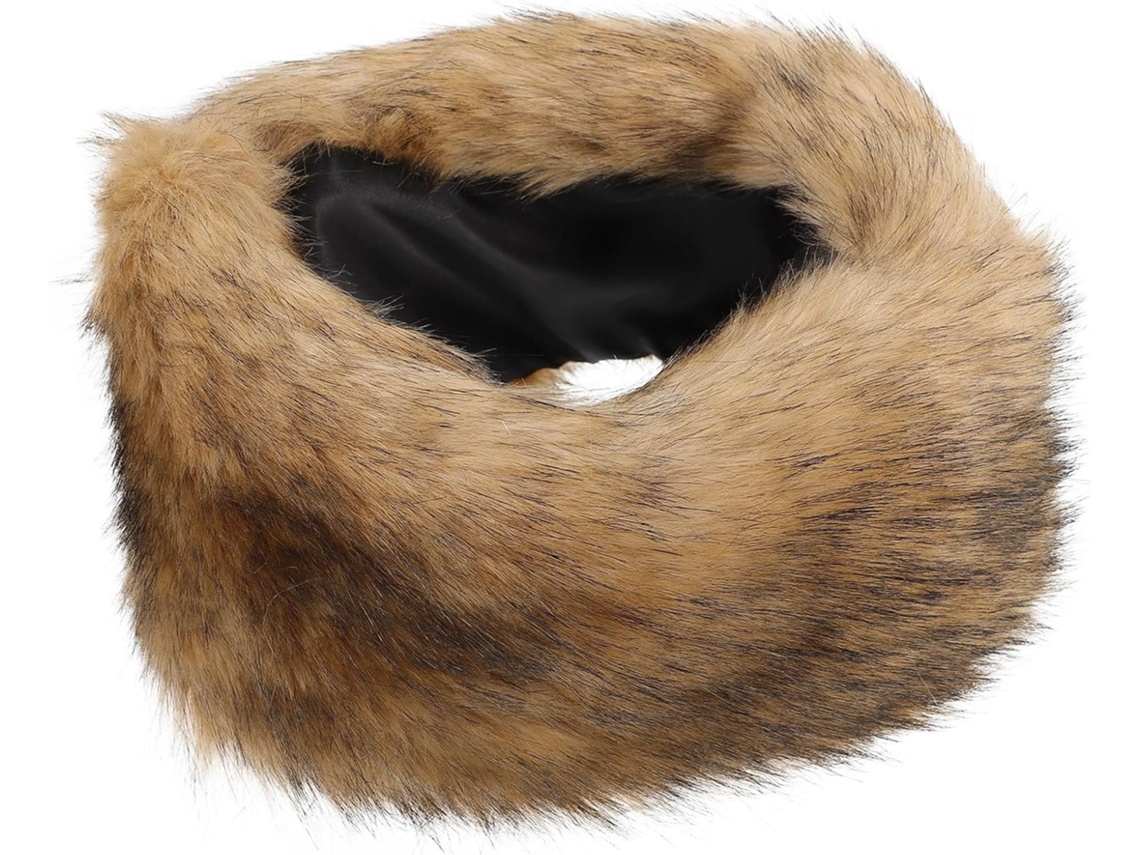 Faixa De Cabeça Unissex Em Pele Sintética, Gorro De Inverno Grosso, Quente E Elástico, Tamanho Único.