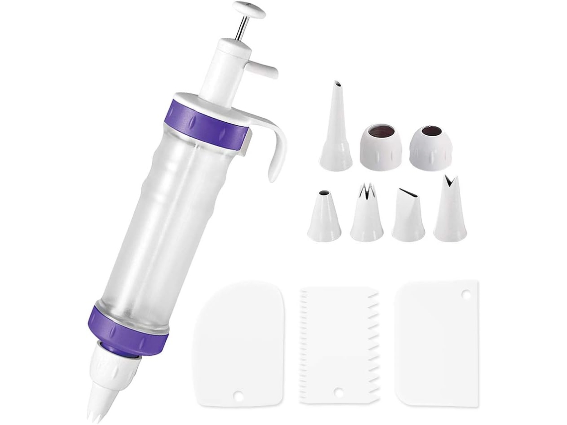 Conjunto de seringas para decoração de sobremesas, kits de bicos de seringa para fazer creme de sobremesa