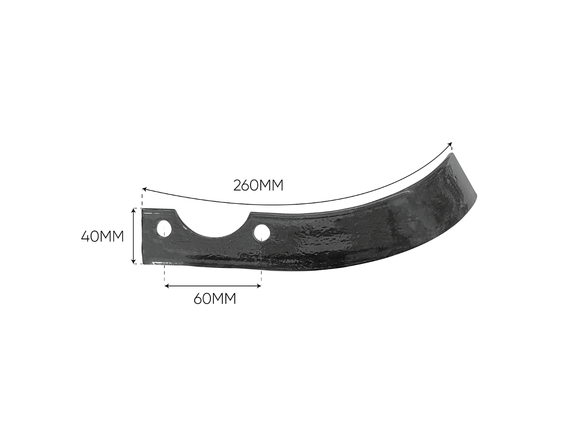 Bricoferr Lâmina Esquerda Para Motoenxada -  25 Cm