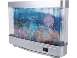 Luminária Led Para Aquário Com Peixes Artificiais Que Se Movem De