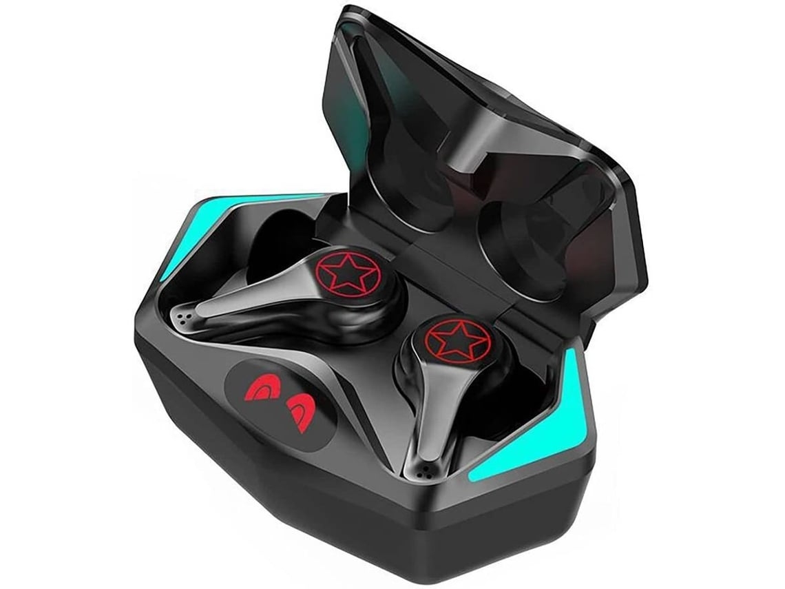 Auriculares Bluetooth True Wireless ENKERS Compatível com e Efeito de Som Surround Compatível com 5.2 Sensível para Jogos Pre