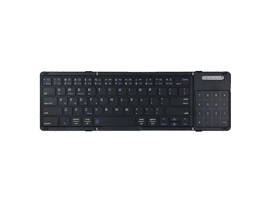 Teclado Sem Fio Bluetooth TAISHENGDA, ultrafino, com suporte, compatível com iOS, Android, Windows