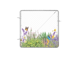 Porta De Vedação Galvanizada 183x178 Cm Abertura Da Vedação Poste Não Incluído Vevor