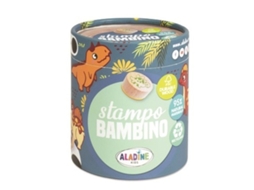 Conjunto De Carimbos Aladine, Dinossauro, Brinquedos De Madeira Fsc Para Crianças
