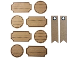 Adesivos + Etiquetas GRAINE CRÉATIVE Kraft com Ponteado