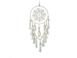 Rebe-decoración De Parede Para Quarto, Caçador De Sonhos Feito À Mão Com Franges E Pérolas