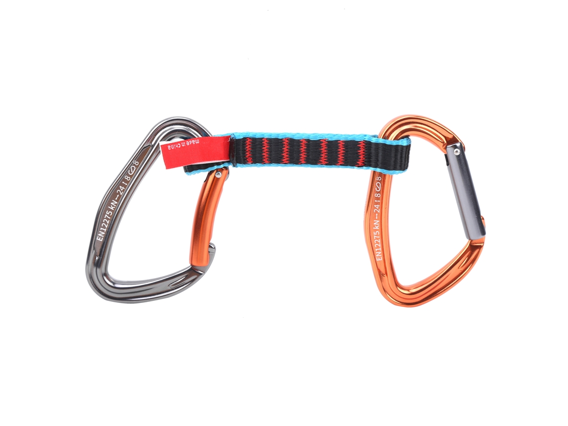 Equipo de Escalada Quickdraw com Correia de Nylon e Mosquetões para Proteção ao Ar Livre S/MARCA