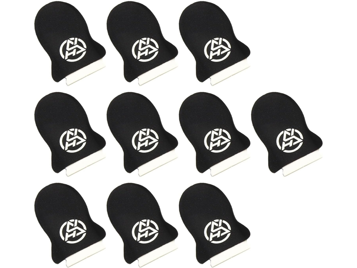 Conjunto De 5 Dedeiras Fibra Prateada, Respiráveis, Resistentes Ao Suor E Antiderrapantes Para Jogos Mobile, 45x 25mm