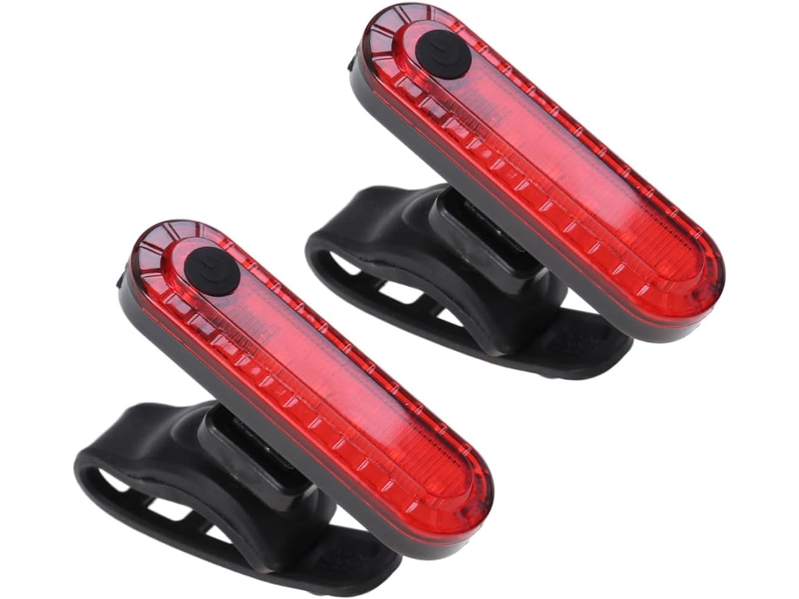 Luz Traseira Usb Para Bicicleta, 2 Unidades, À Prova D'água,