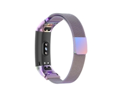 Pulseira de substituição de aço inoxidável com alça milanesa para Huawei Honor Band 5/4, cor dourada Ly Ebike