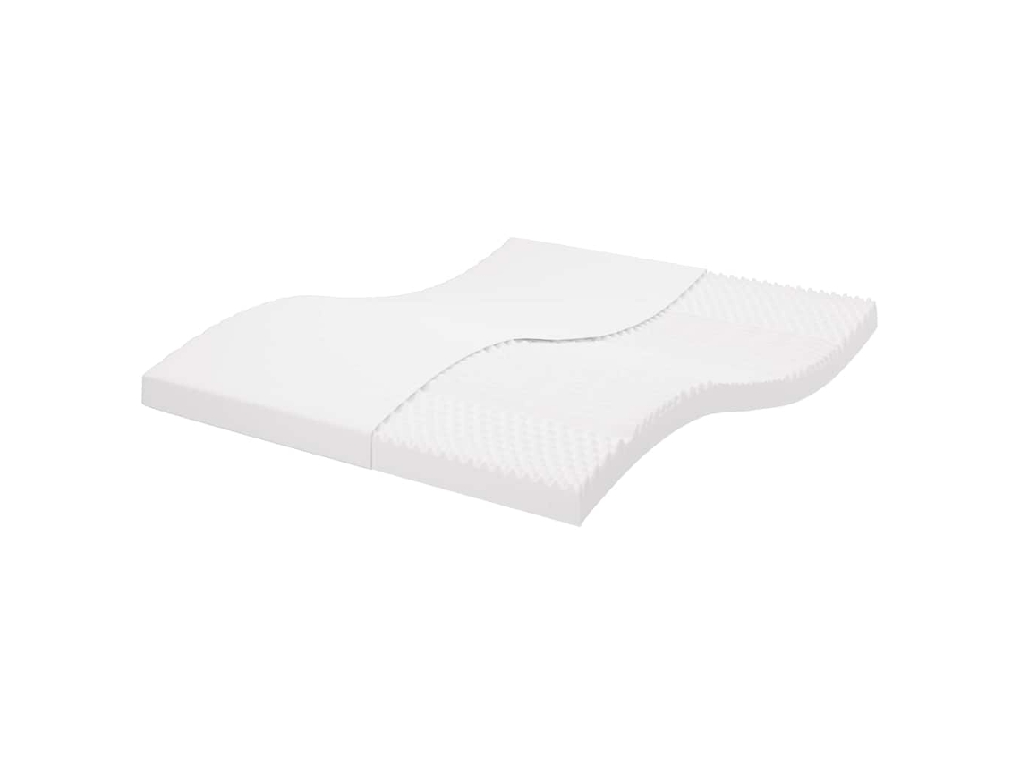 Vidaxl Colchão De Espuma 200x210 Cm 7 Zonas Dureza 20 Ild Branco